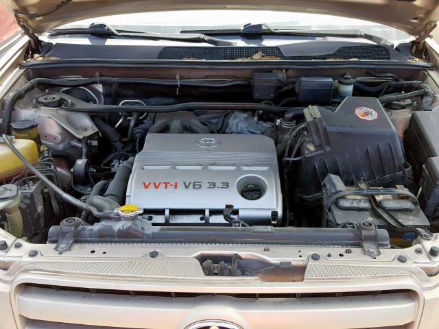 JTEDP21A040031721 - 2004 TOYOTA HIGHLANDER BEIGE photo 7