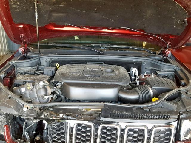 1C4RJFBG7JC138278 - 2018 JEEP GRAND CHER MAROON photo 7