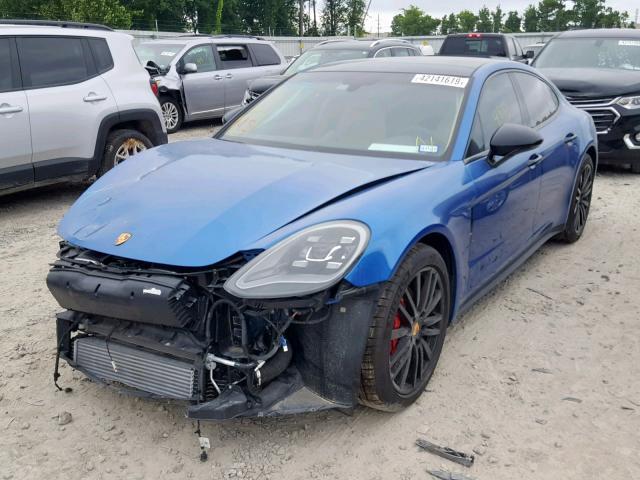 WP0AA2A77JL118748 - 2018 PORSCHE PANAMERA 4 BLUE photo 2