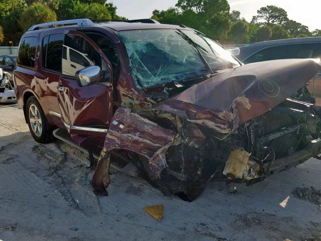 5N1BA0NF8AN622980 - 2010 NISSAN ARMADA PLA MAROON photo 9