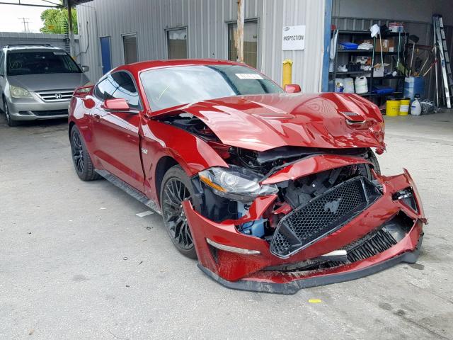 1FA6P8CF2J5107162 - 2018 FORD MUSTANG GT RED photo 1