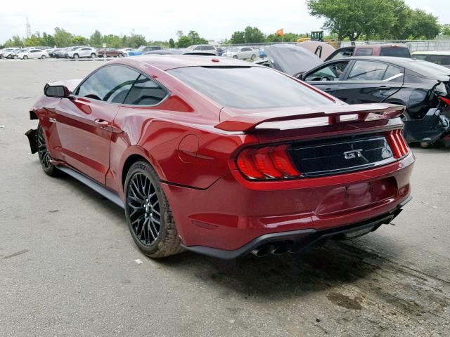 1FA6P8CF2J5107162 - 2018 FORD MUSTANG GT RED photo 3