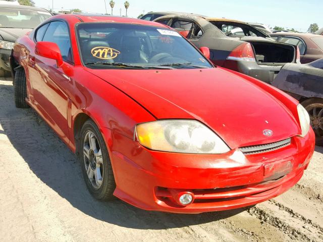 KMHHN65F73U015978 - 2003 HYUNDAI TIBURON GT RED photo 1