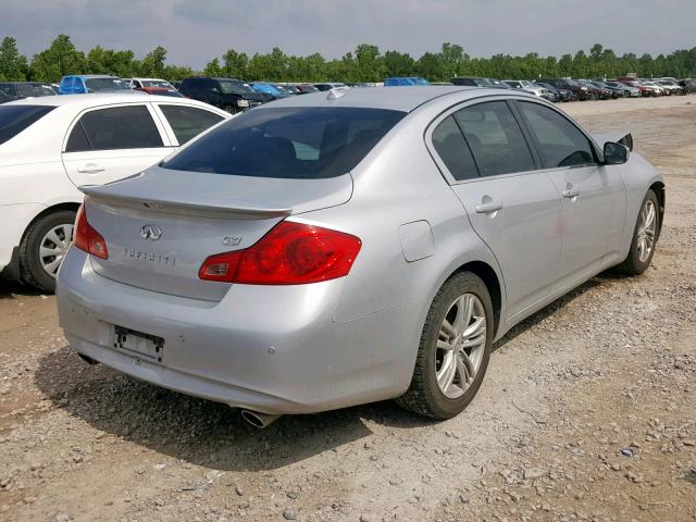 JN1CV6AP6DM718537 - 2013 INFINITI G37 BASE SILVER photo 4