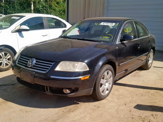 WVWAD63B75E051207 - 2005 VOLKSWAGEN PASSAT GLS BLACK photo 2