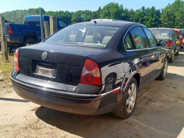 WVWAD63B75E051207 - 2005 VOLKSWAGEN PASSAT GLS BLACK photo 4