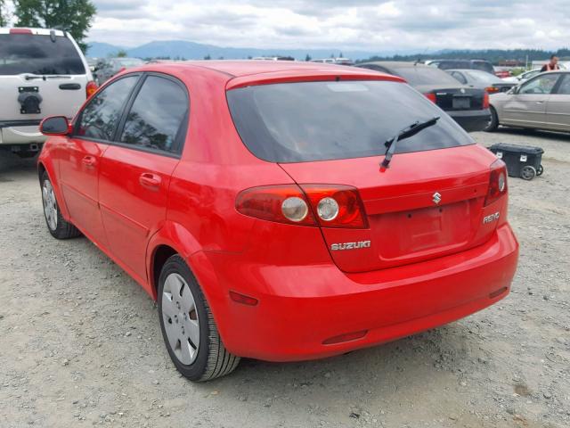 KL5JD66Z97K500499 - 2007 SUZUKI RENO BASE RED photo 3