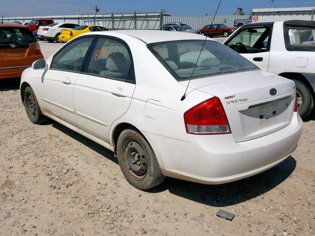 KNAFE122475412853 - 2007 KIA SPECTRA EX WHITE photo 3