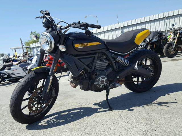 ML015ANM3FT004199 - 2015 DUCATI SCRAMBLER BLACK photo 2