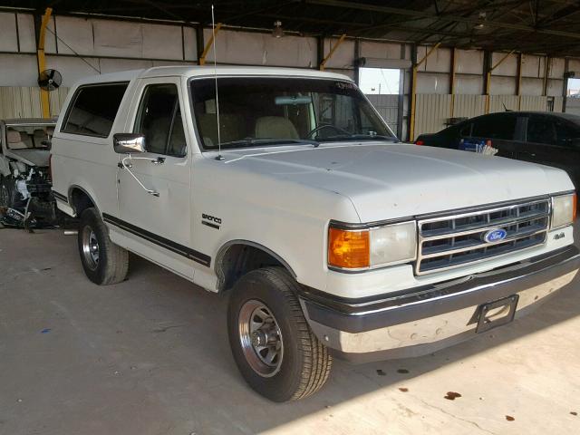 1FMEU15N9KLB00566 - 1989 FORD BRONCO U10 WHITE photo 1