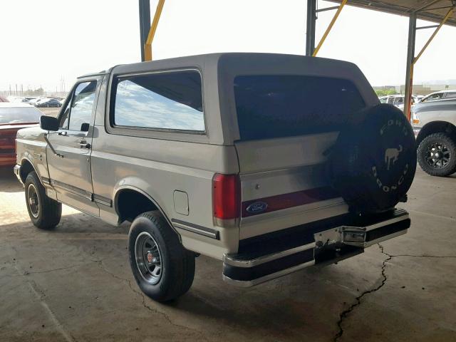 1FMEU15N9KLB00566 - 1989 FORD BRONCO U10 WHITE photo 3