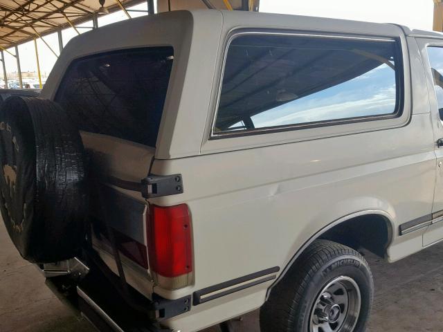 1FMEU15N9KLB00566 - 1989 FORD BRONCO U10 WHITE photo 9