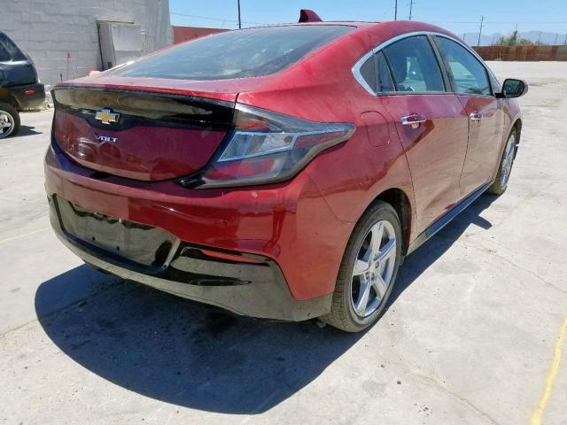 1G1RC6S50KU115289 - 2019 CHEVROLET VOLT LT RED photo 4