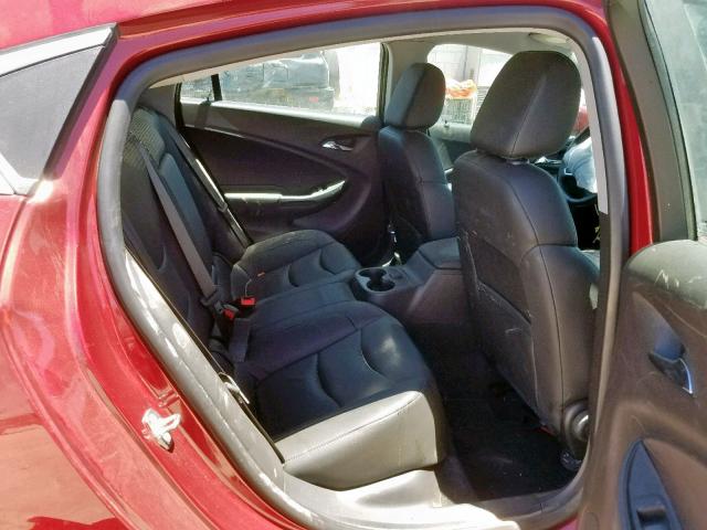 1G1RC6S50KU115289 - 2019 CHEVROLET VOLT LT RED photo 6