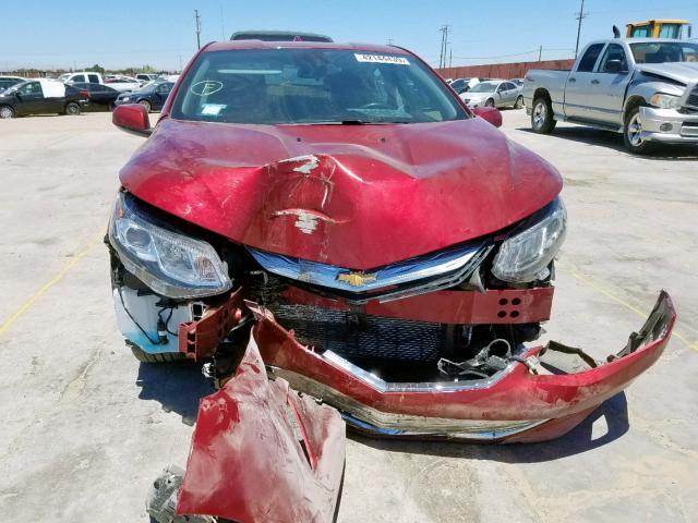 1G1RC6S50KU115289 - 2019 CHEVROLET VOLT LT RED photo 9