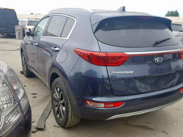 KNDPN3ACXJ7450774 - 2018 KIA SPORTAGE E BLUE photo 3