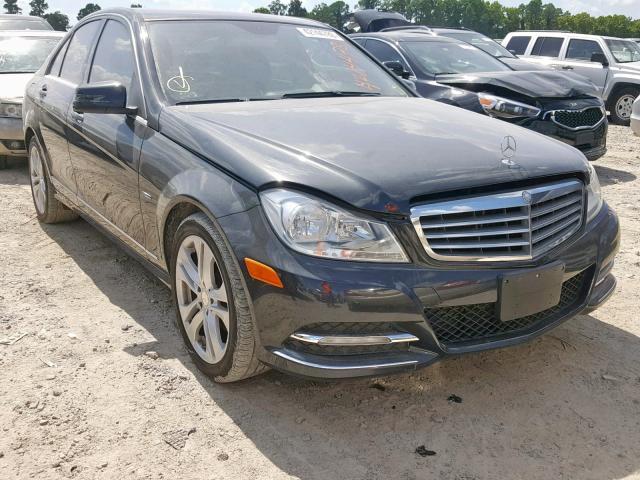 WDDGF4HB8CA600893 - 2012 MERCEDES-BENZ C 250 BLACK photo 1