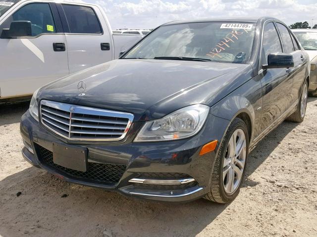 WDDGF4HB8CA600893 - 2012 MERCEDES-BENZ C 250 BLACK photo 2