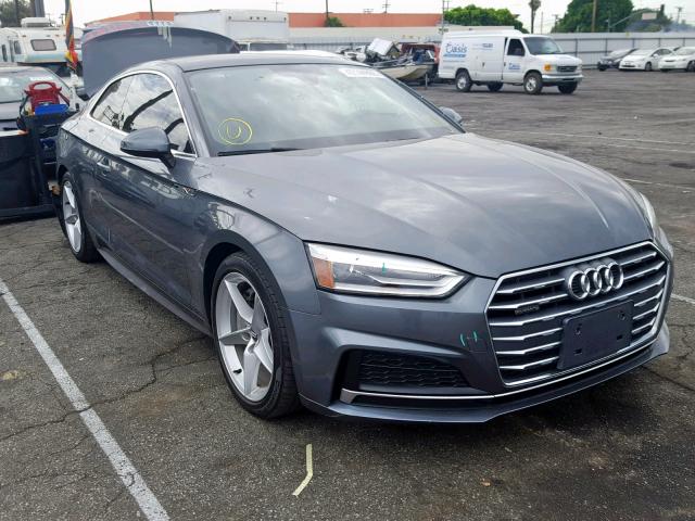 WAUSNAF58JA001375 - 2018 AUDI A5 PREMIUM GRAY photo 1