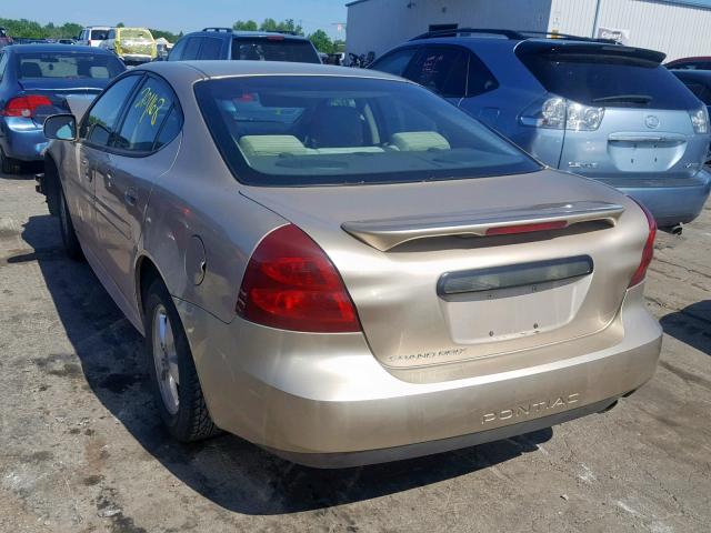 2G2WP522651168582 - 2005 PONTIAC GRAND PRIX GOLD photo 3