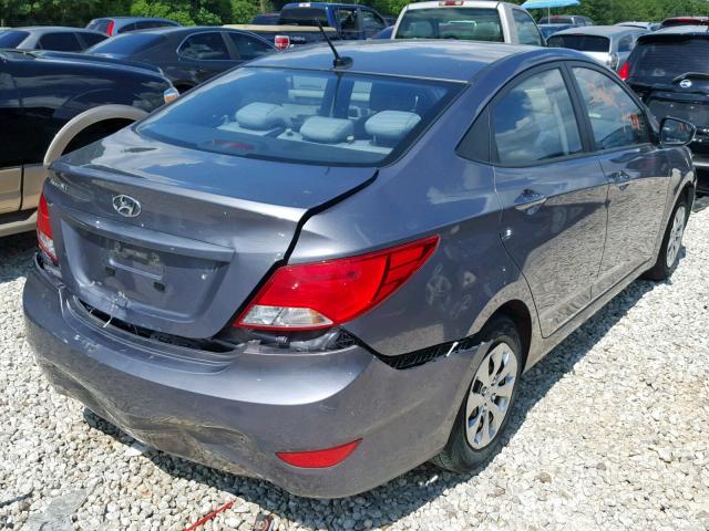 KMHCT4AE6GU078030 - 2016 HYUNDAI ACCENT SE SILVER photo 4