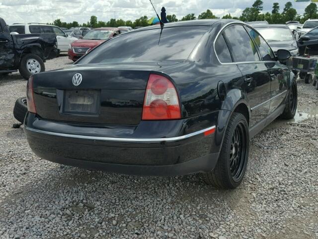 WVWAE63B95P042171 - 2005 VOLKSWAGEN PASSAT GLS BLACK photo 4