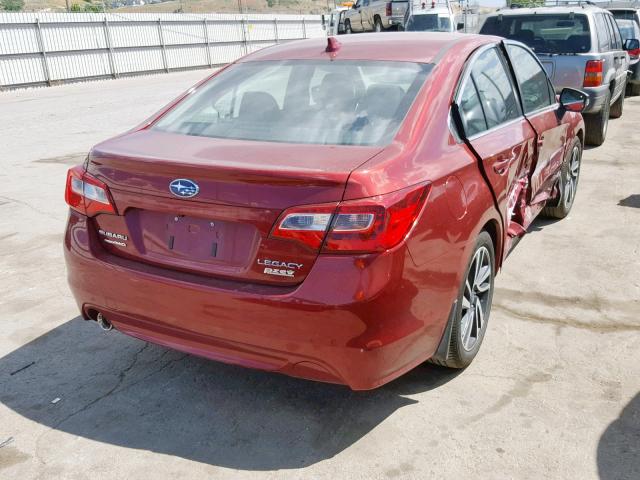 4S3BNAR6XH3002145 - 2017 SUBARU LEGACY SPO RED photo 4