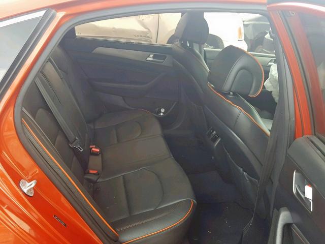 5NPE34AB4FH229927 - 2015 HYUNDAI SONATA SPO ORANGE photo 6