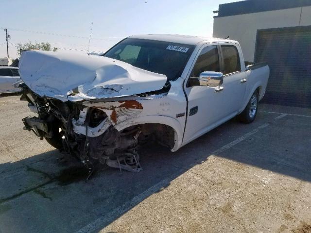 1C6RR6PT2GS145904 - 2016 RAM 1500 LONGH WHITE photo 2