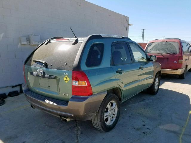 KNDJF723X67157330 - 2006 KIA NEW SPORTA GREEN photo 4