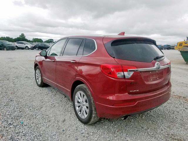 LRBFXBSAXHD098125 - 2017 BUICK ENVISION E RED photo 3