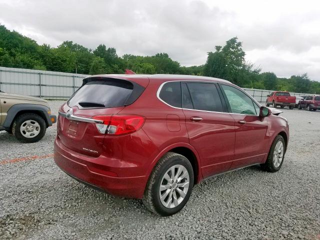 LRBFXBSAXHD098125 - 2017 BUICK ENVISION E RED photo 4