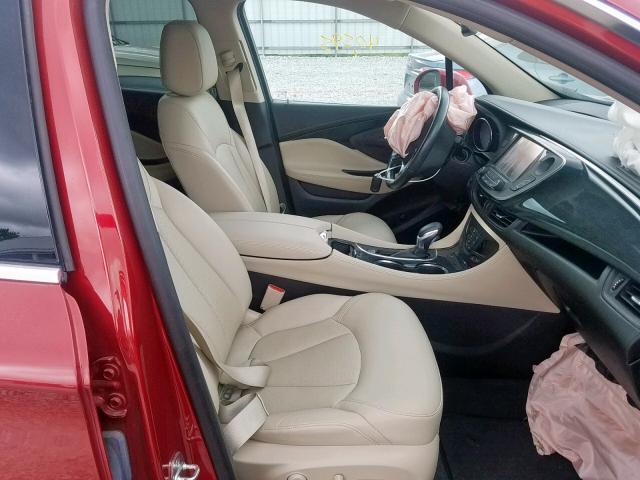 LRBFXBSAXHD098125 - 2017 BUICK ENVISION E RED photo 5