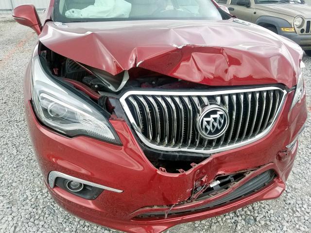 LRBFXBSAXHD098125 - 2017 BUICK ENVISION E RED photo 9