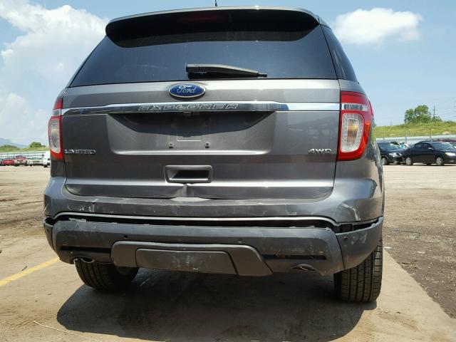 1FMHK8F89CGA95416 - 2012 FORD EXPLORER L GRAY photo 9