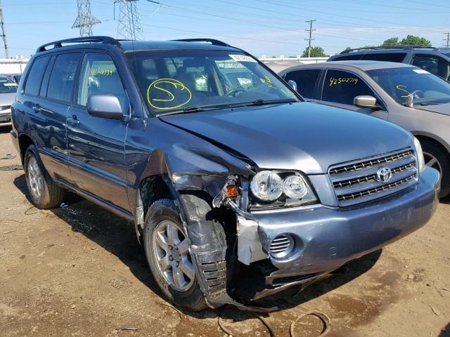 JTEHF21A830146490 - 2003 TOYOTA HIGHLANDER GRAY photo 1