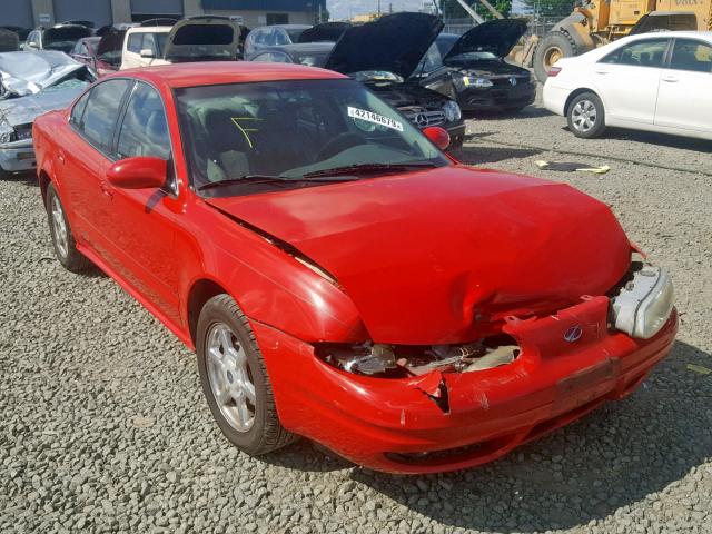 1G3NF52E81C123121 - 2001 OLDSMOBILE ALERO GLS RED photo 1