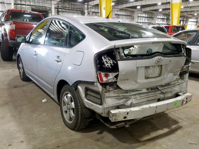 JTDKB20U567541692 - 2006 TOYOTA PRIUS SILVER photo 3