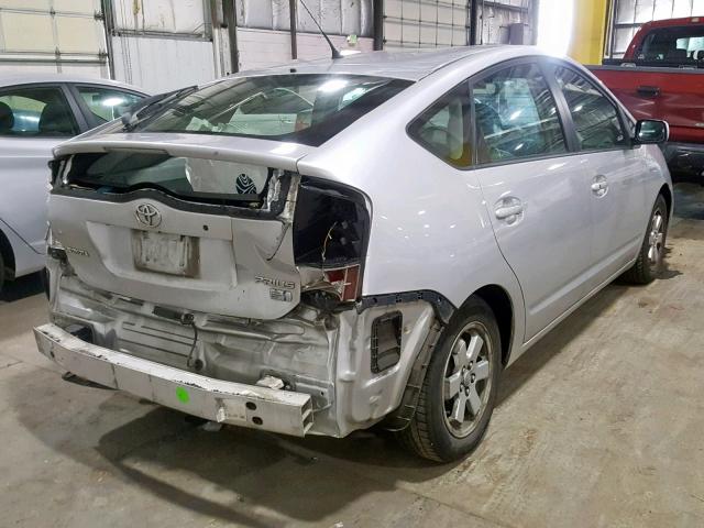 JTDKB20U567541692 - 2006 TOYOTA PRIUS SILVER photo 4