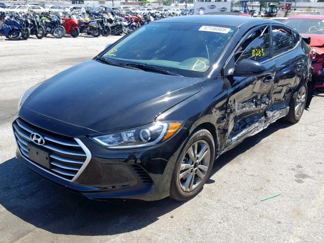 5NPD84LF7JH364499 - 2018 HYUNDAI ELANTRA SE BLACK photo 2