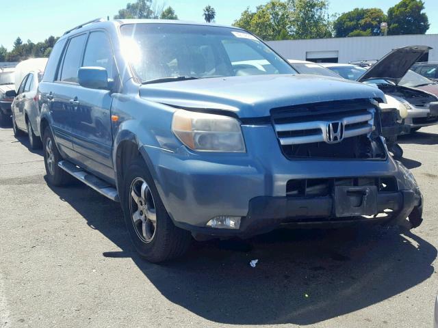 2HKYF18666H500174 - 2006 HONDA PILOT EX BLUE photo 1