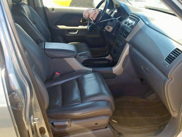 2HKYF18666H500174 - 2006 HONDA PILOT EX BLUE photo 5