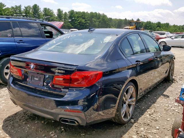 WBAJB9C57KB288534 - 2019 BMW M550XI BLACK photo 4