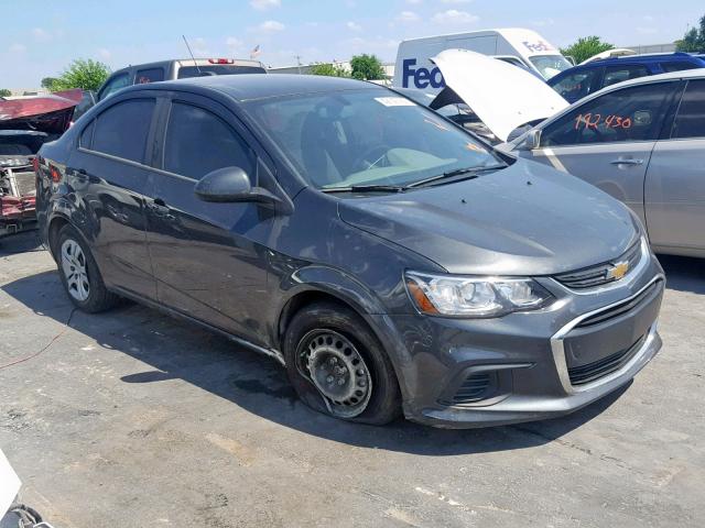 1G1JA5SH8H4163929 - 2017 CHEVROLET SONIC LS GRAY photo 1