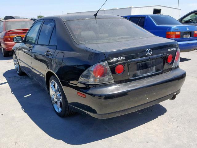 JTHBD192820062254 - 2002 LEXUS IS 300 BLACK photo 3