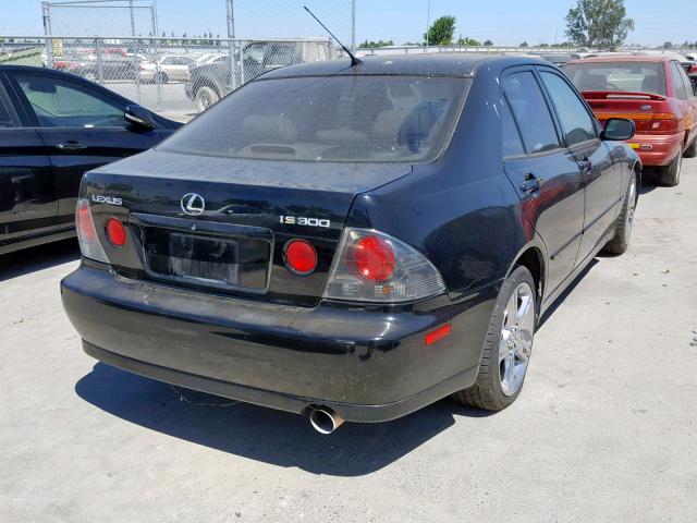 JTHBD192820062254 - 2002 LEXUS IS 300 BLACK photo 4