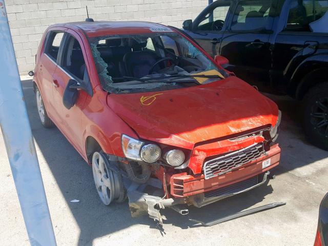 1G1JE6SB6F4107314 - 2015 CHEVROLET SONIC LTZ RED photo 1