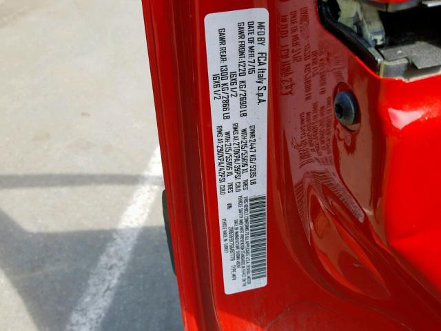 ZFBERFBT7G6A97779 - 2016 RAM PROMASTER 红色 照片 10