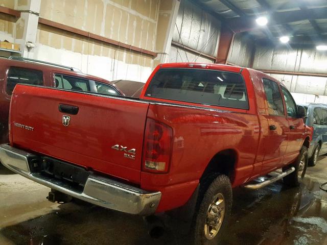 3D7KS29C96G278773 - 2006 DODGE RAM 2500 RED photo 4