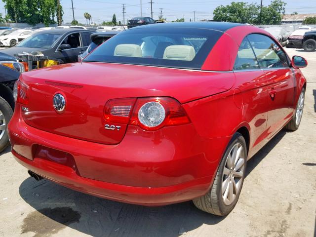 WVWFA71F77V029706 - 2007 VOLKSWAGEN EOS 2.0T L RED photo 4